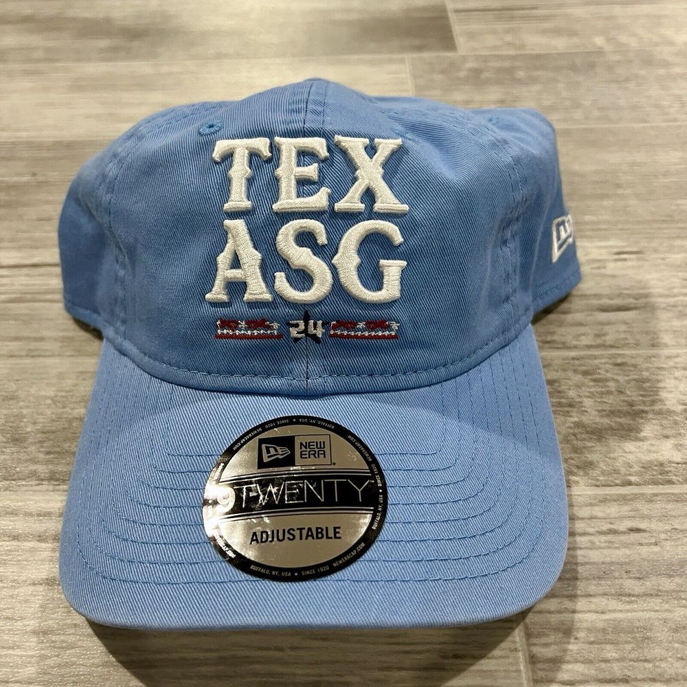 New Era 9Twenty Texas Rangers 2024 ASG Adjustable Hat‎ Light Blue Baseball Cap
